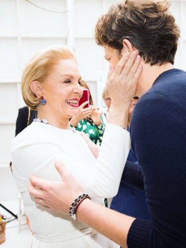 Carolina Herrera junto al director creativo Wes Gordon