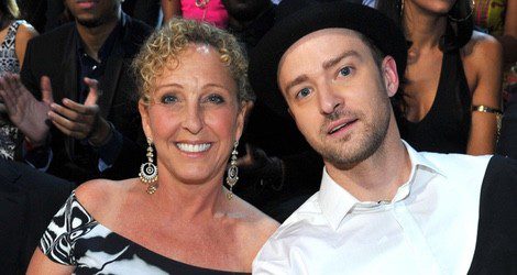 Lynn Harless y su hijo Justin Timberlake