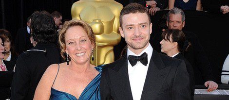 Lynn Harless y Justin Timberlake en los Oscar 2010