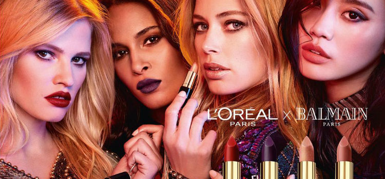 Los cuatro labiales de 'Tribe Couture' de Balmain x L'Oréal