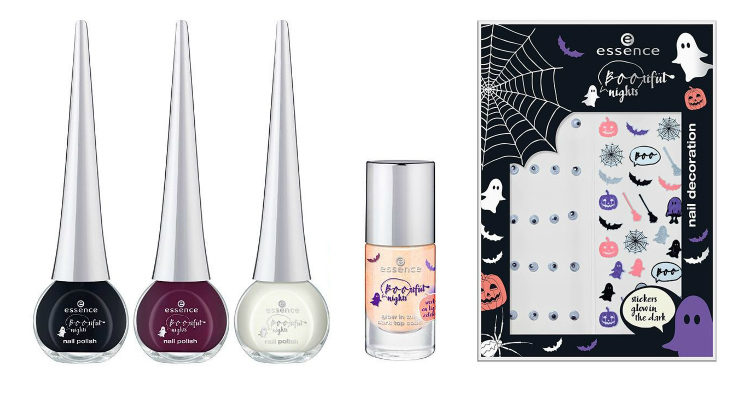 Los esmaltes de uñas y las stickers de la colección de Essence 'Bootiful Nigths'