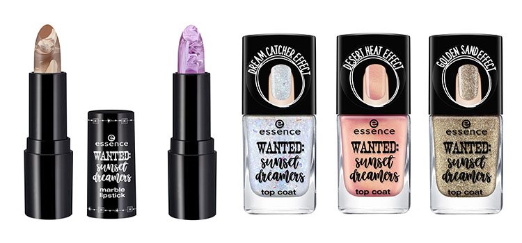 Labiales y esmaltes de uñas en lo nuevo de Essence: 'Wanted: Sunset Dreamers'