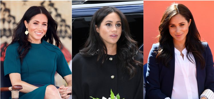 Varios looks de Meghan Markle con ondas deshechas