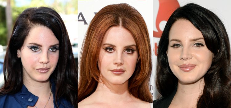 Lana del Rey delinea sus labios con un tono más oscuro al de su labial