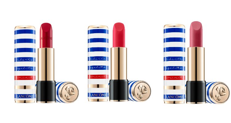 Los tres tonos del labial 'L'Absolu Rouge' para la colección 'Liberté, Égalité, Féminité' de Lancôme