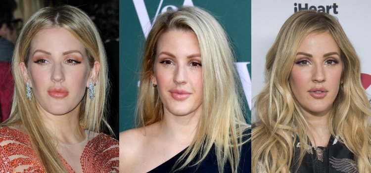 Ellie Goulding opta por un acabado aterciopelado para la piel