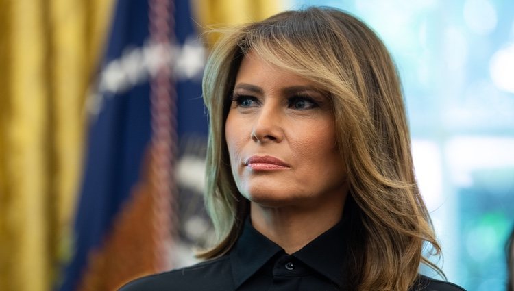 Melania Trump y su envidiable melena con ondas en la Casa Blanca