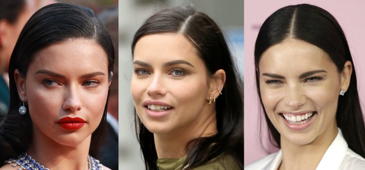 Adriana Lima maquilla suavemente sus cejas para que se vean más naturales