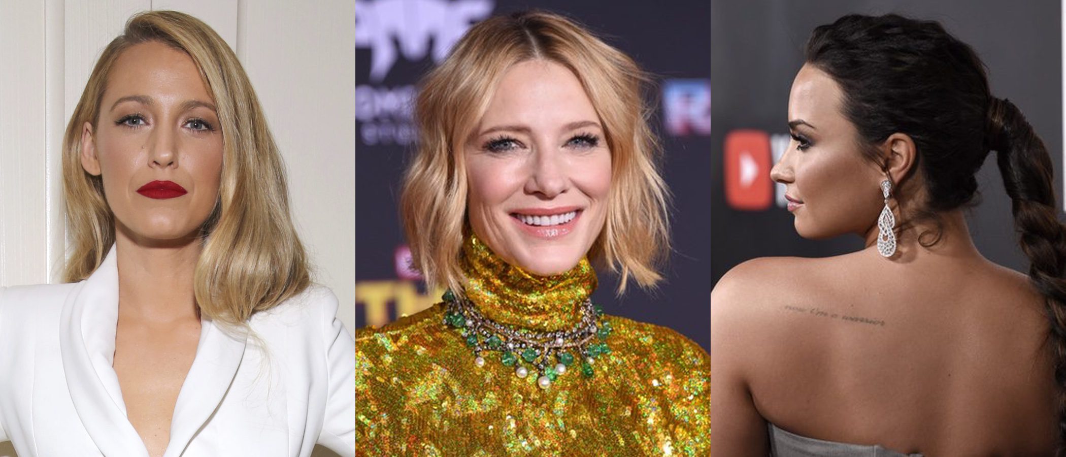 Blake Lively, Cate Blanchett y Demi Lovato, en el top de mejores beauty looks de la semana