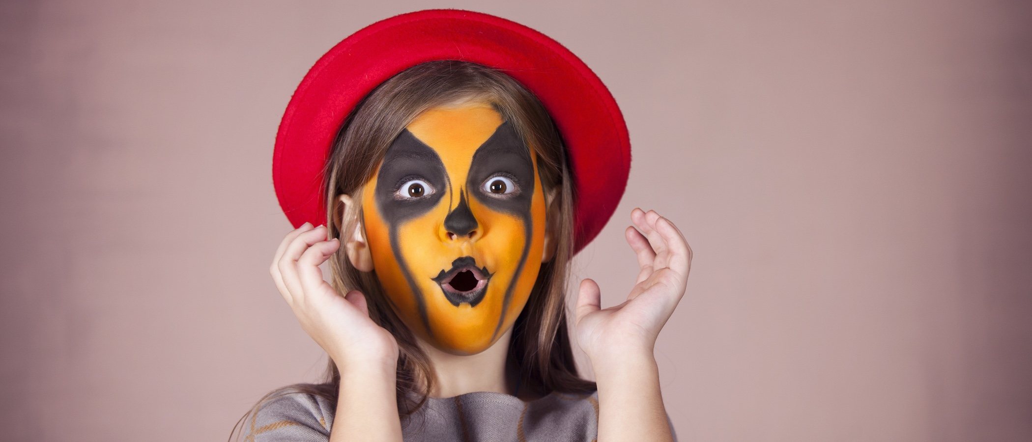 Maquillaje de calabaza para Halloween