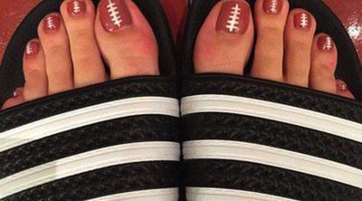 La Super Bowl 2015 llega hasta la pedicura de Katy Perry