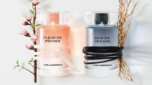 'Karl Lagerfeld Parfums' y su nuevo dúo de perfumes: 'Fleur de Pêcher' para ella y 'Bois de Vétiver' para él