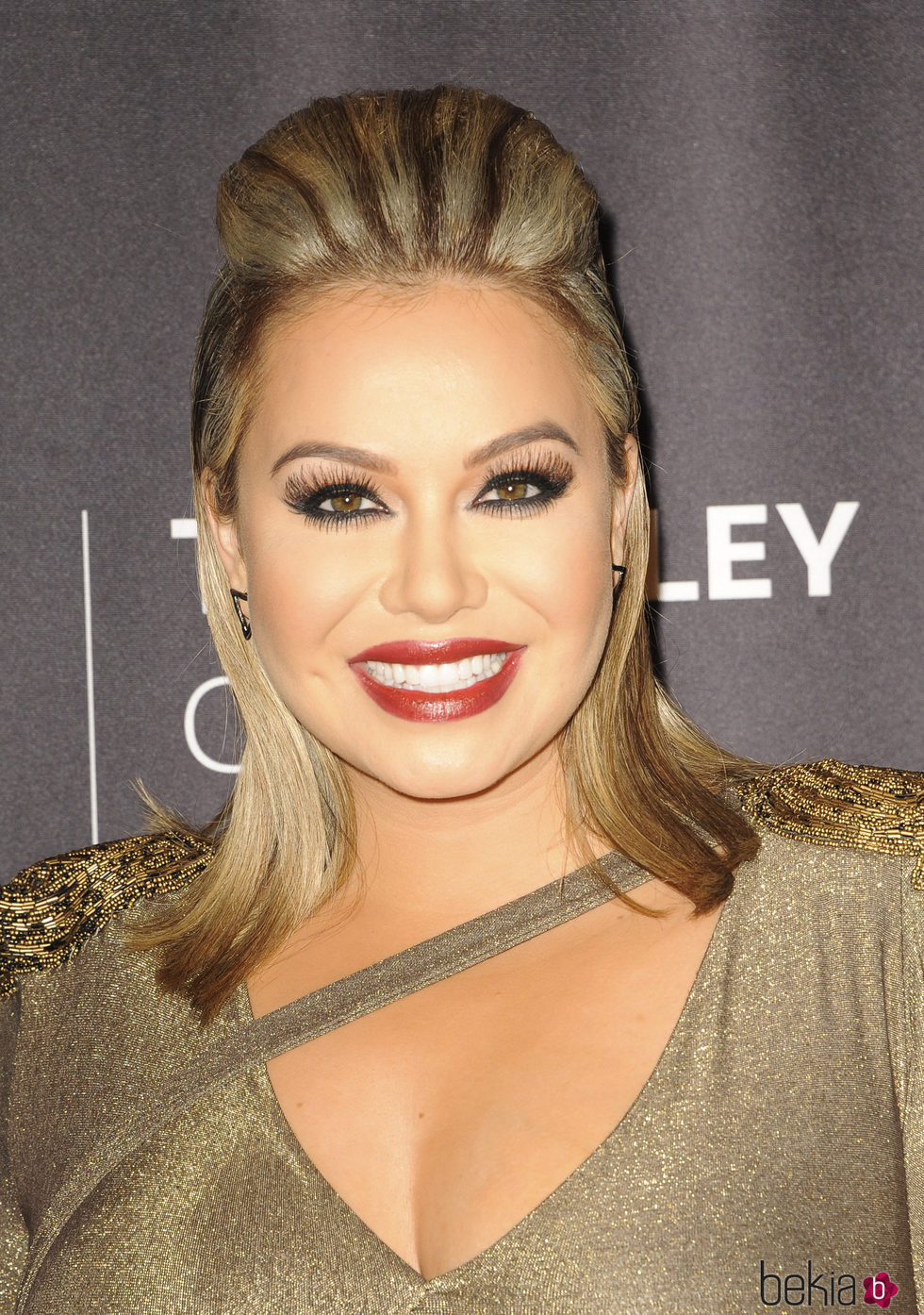 Chiquis Rivera con un tupé con mechas