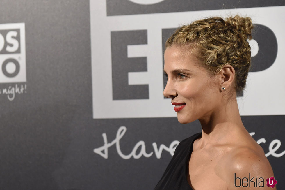 Elsa Pataky con un recogido de trenzas