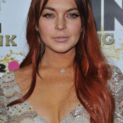 Lindsay Lohan con el pelo rojo