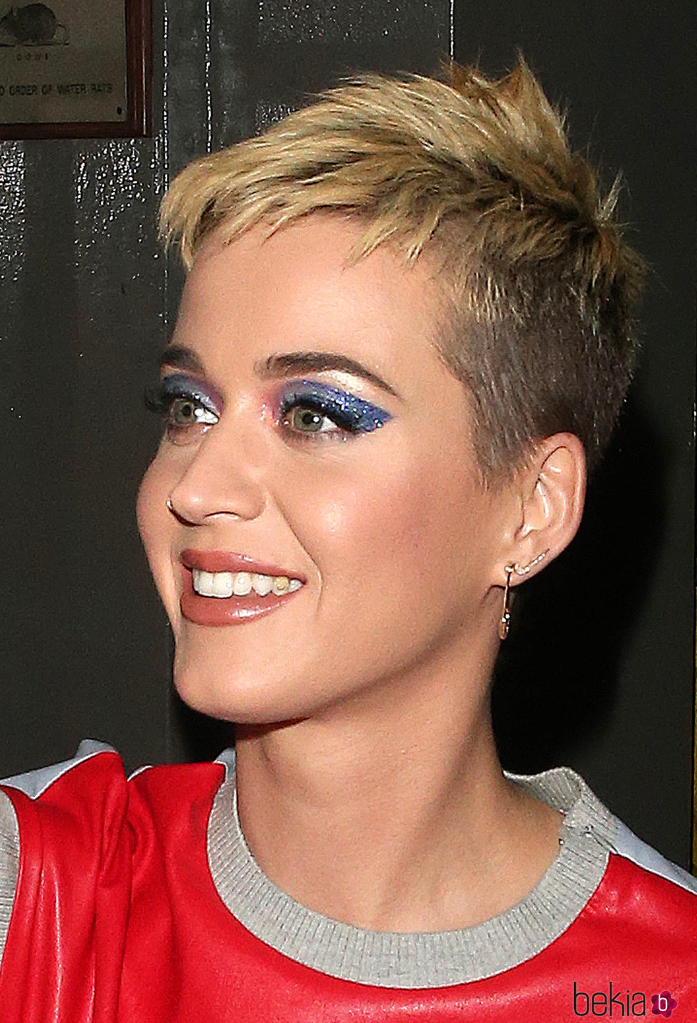 Katy Perry opta por un gloss marrón