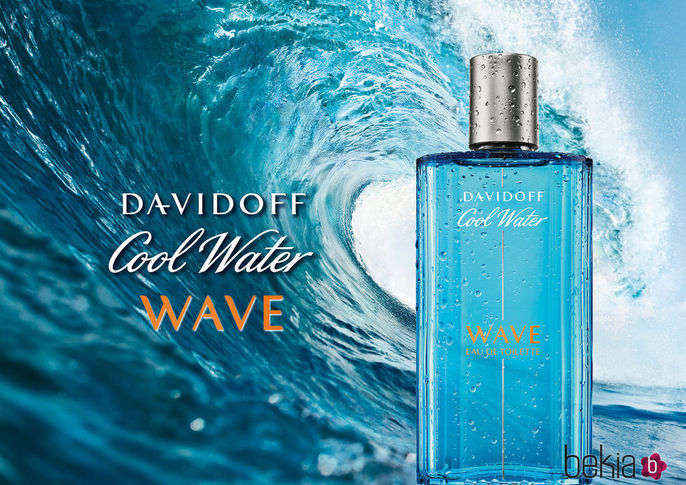 Imagen promocional del nuevo perfume Cool Water Wave que ha reinventado Davidoff para el verano 2017