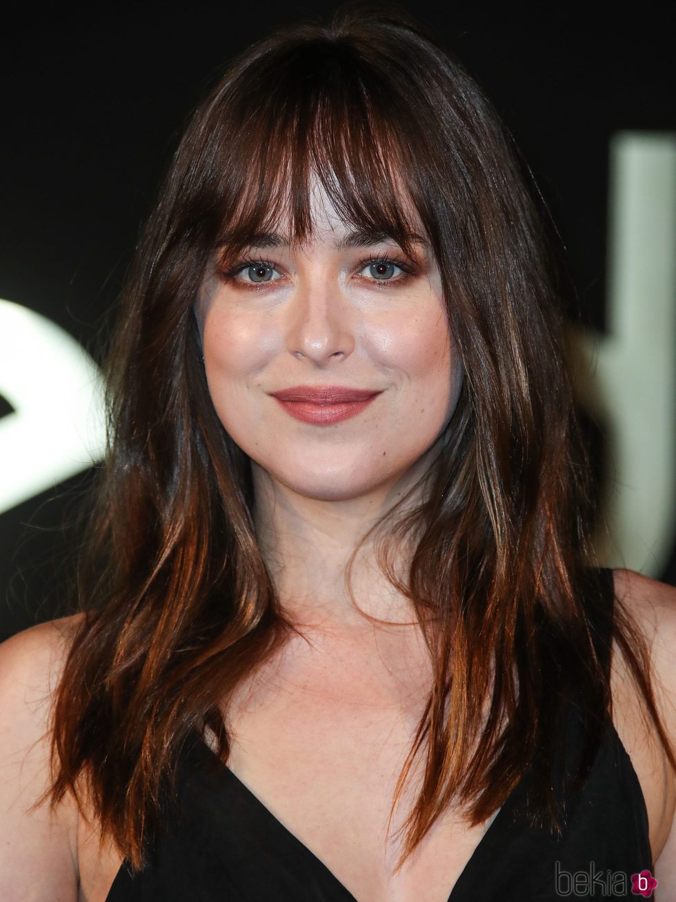 Dakota Johnson apuesta por un ahumado en un solo color