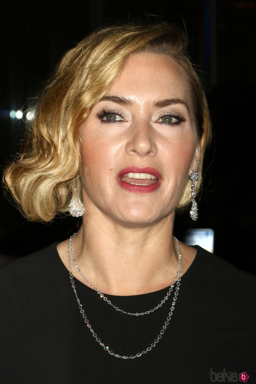 Kate Winslet con un corte bob en el estreno de la película 'Wonder Wheel' en Nueva York