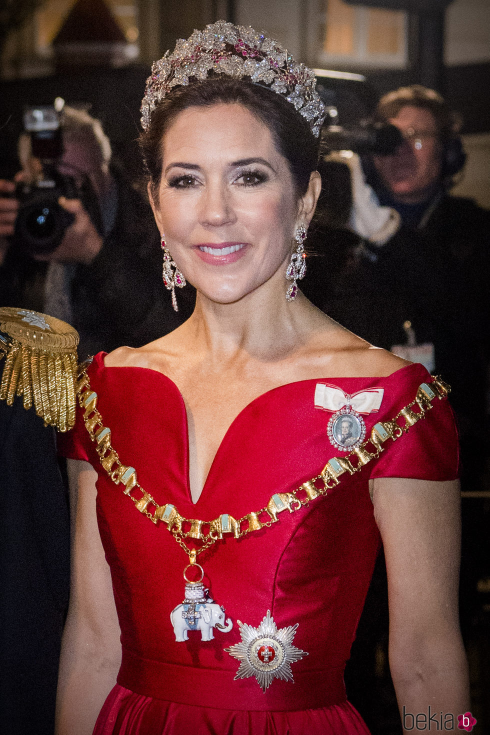 La Princesa Mary de Dinamarca con un sencillo beauty look