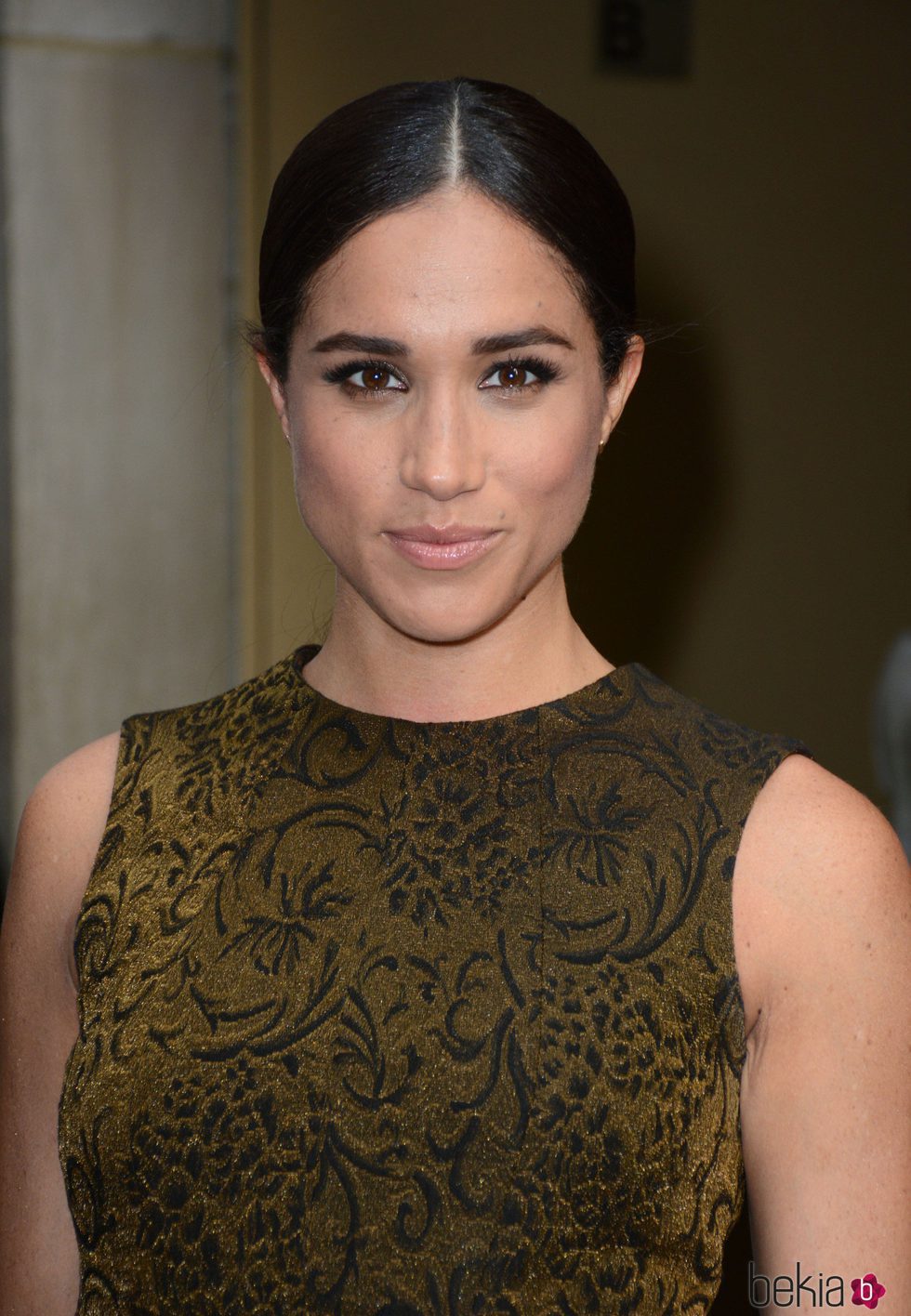 Meghan Markle, con coleta y maquillaje natural