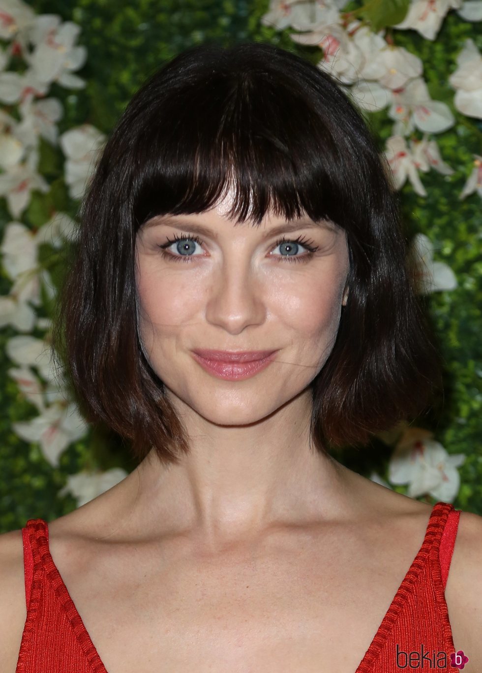 Caitrona Balfe con media melena en la fiesta de la tercera temporada de Outlander 2018