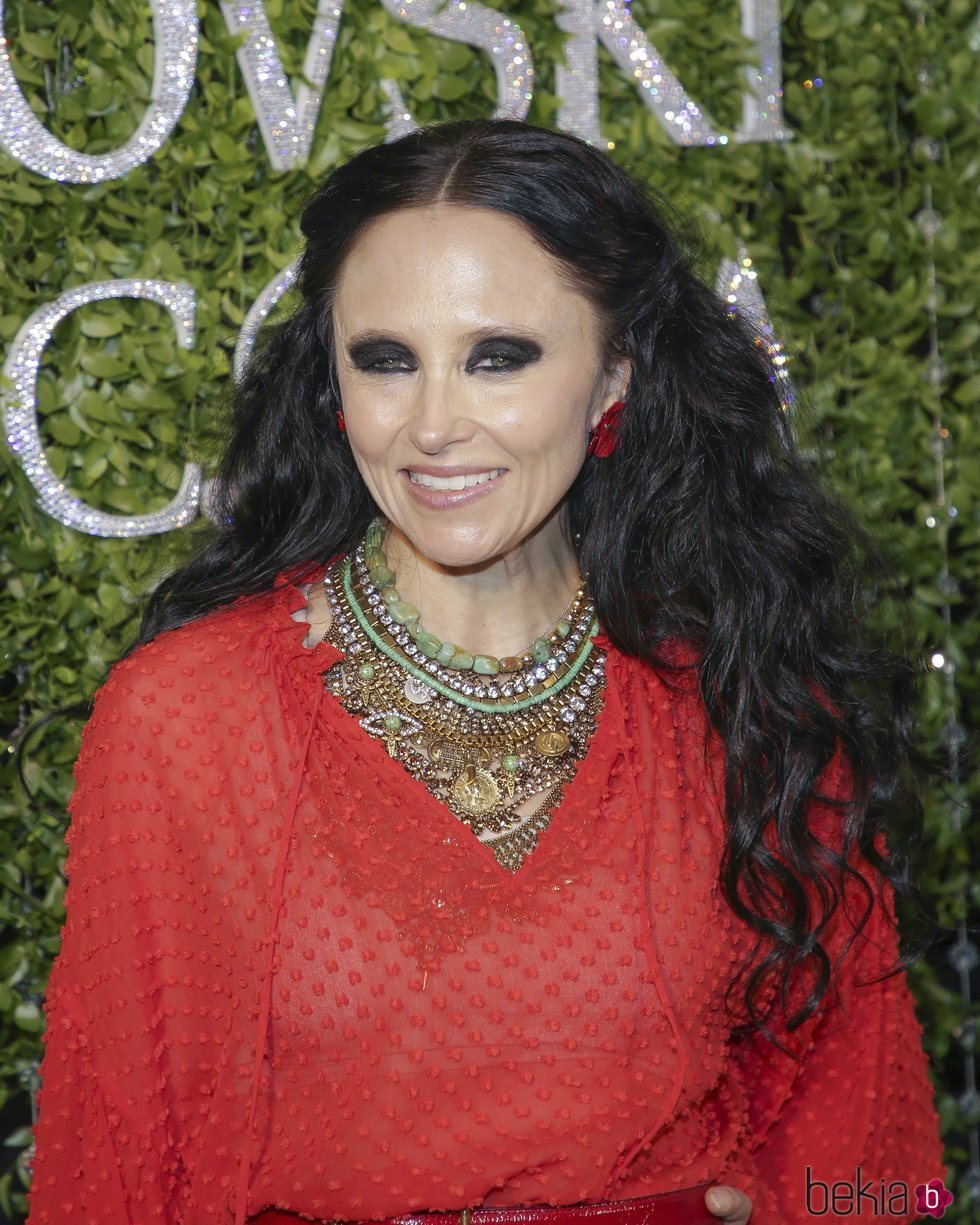 Stacey Bendet con unas sombras negras en la fiesta de nominados a los Premios de Nuevos Talentos de CFCA 2018