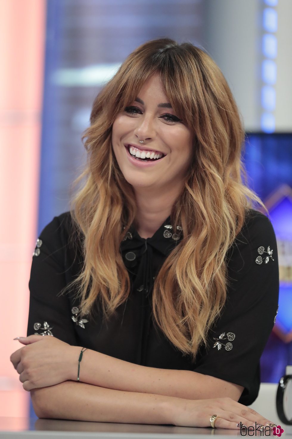 Blanca Suárez con el cabello ondulado en el programa 'El hormiguero' 2018