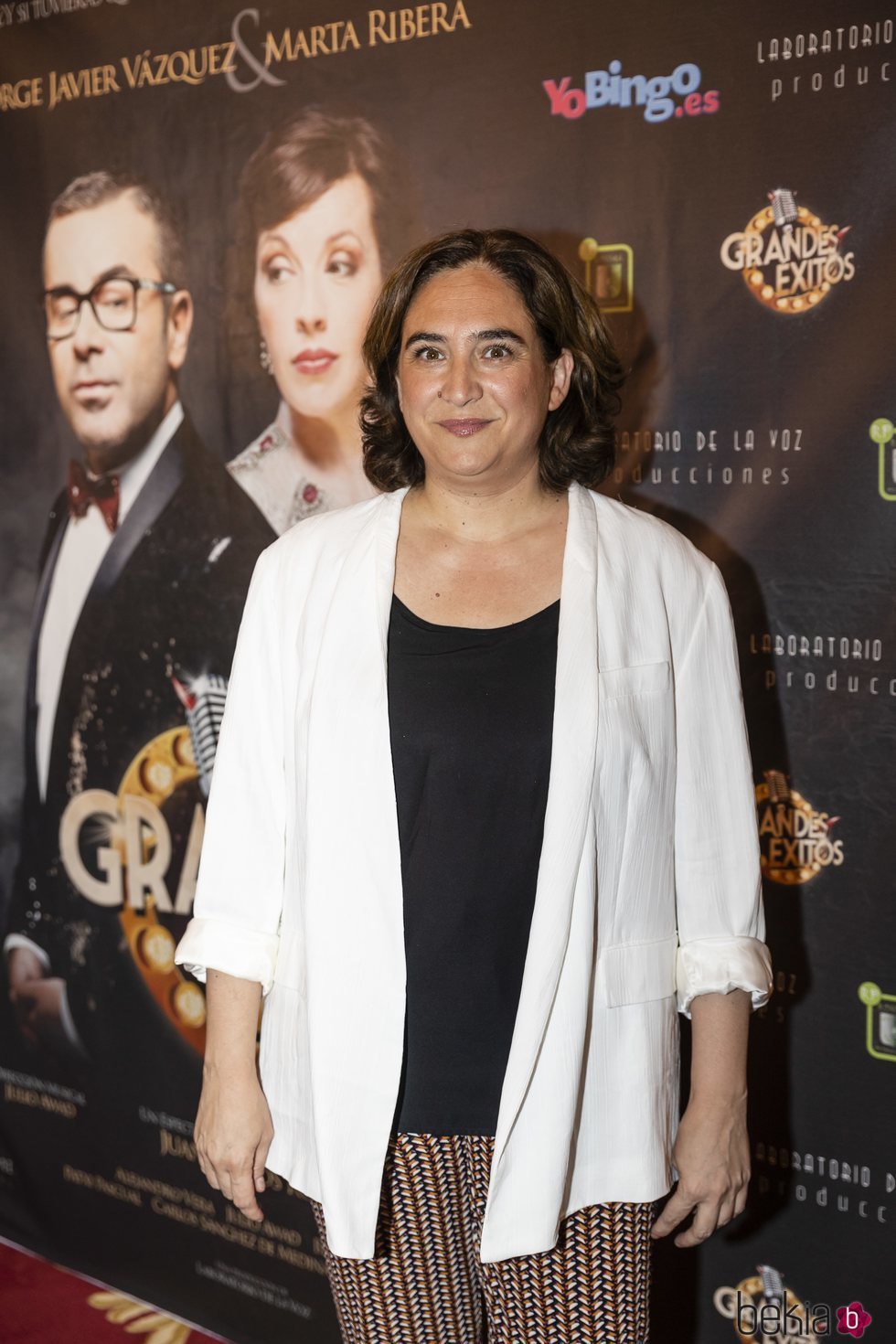 Ada Colau con una melena corta en el estreno de 'Grandes éxitos' de Jorge Javier 2018