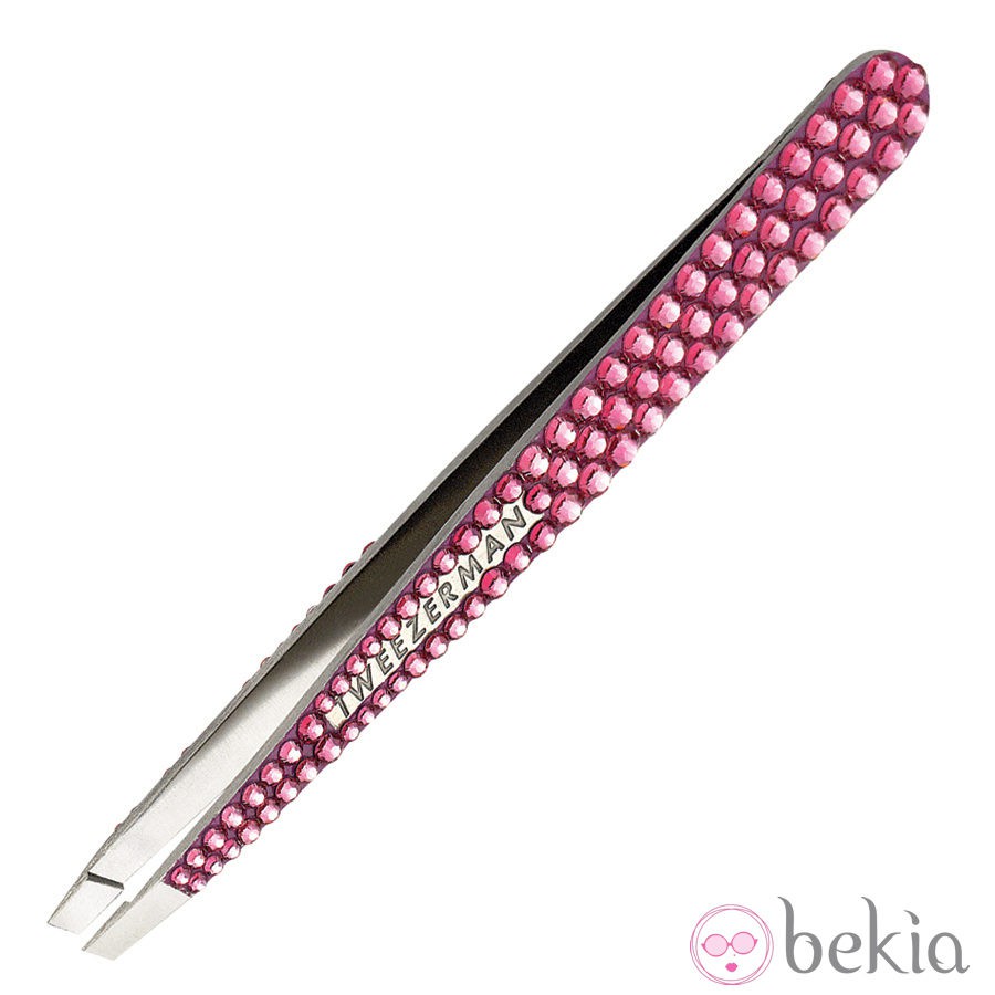 Pinza de depilar Tweezerman con cristales de Swarovski en rosa