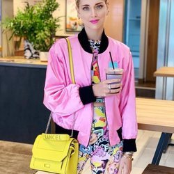 Chiara Ferragni simulando una muñeca de anime