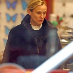 Diane Kruger pasea por Nueva York con el pelo sin cepillar