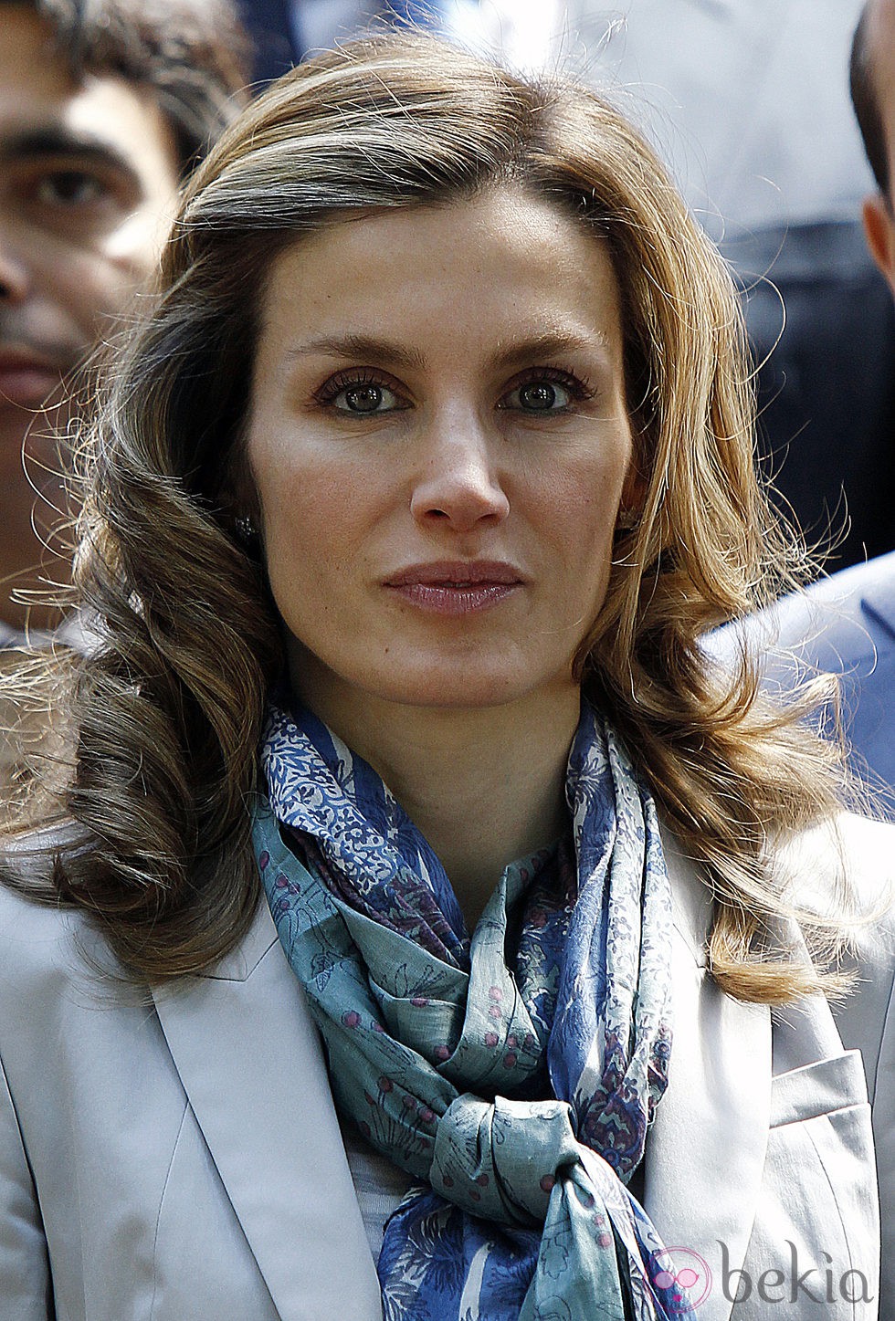 La princesa Letizia con melena ondulada