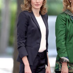La Princesa Letizia con el pelo ondulado
