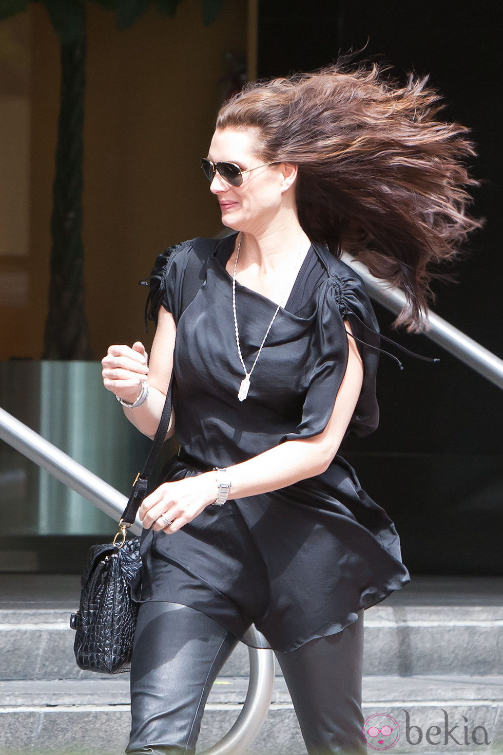 Brooke Shield con la melena al viento