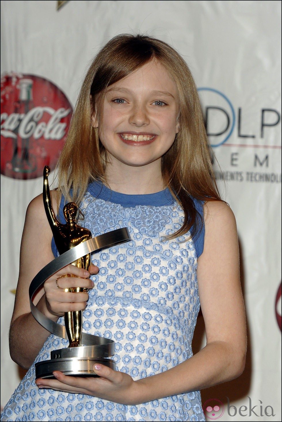 Dakota Fanning antes de ponerse ortodoncia