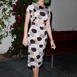 Katy Perry con la melena teñida de verde