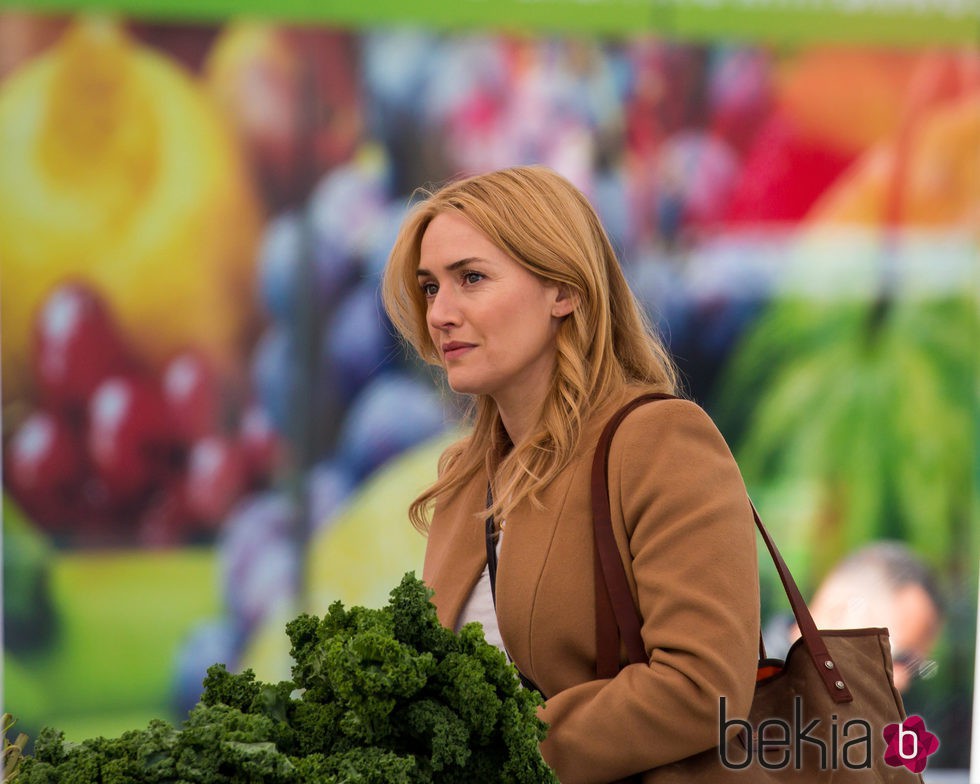 Kate Winslet durante el rodaje de Collateral Beuaty en Nueva York