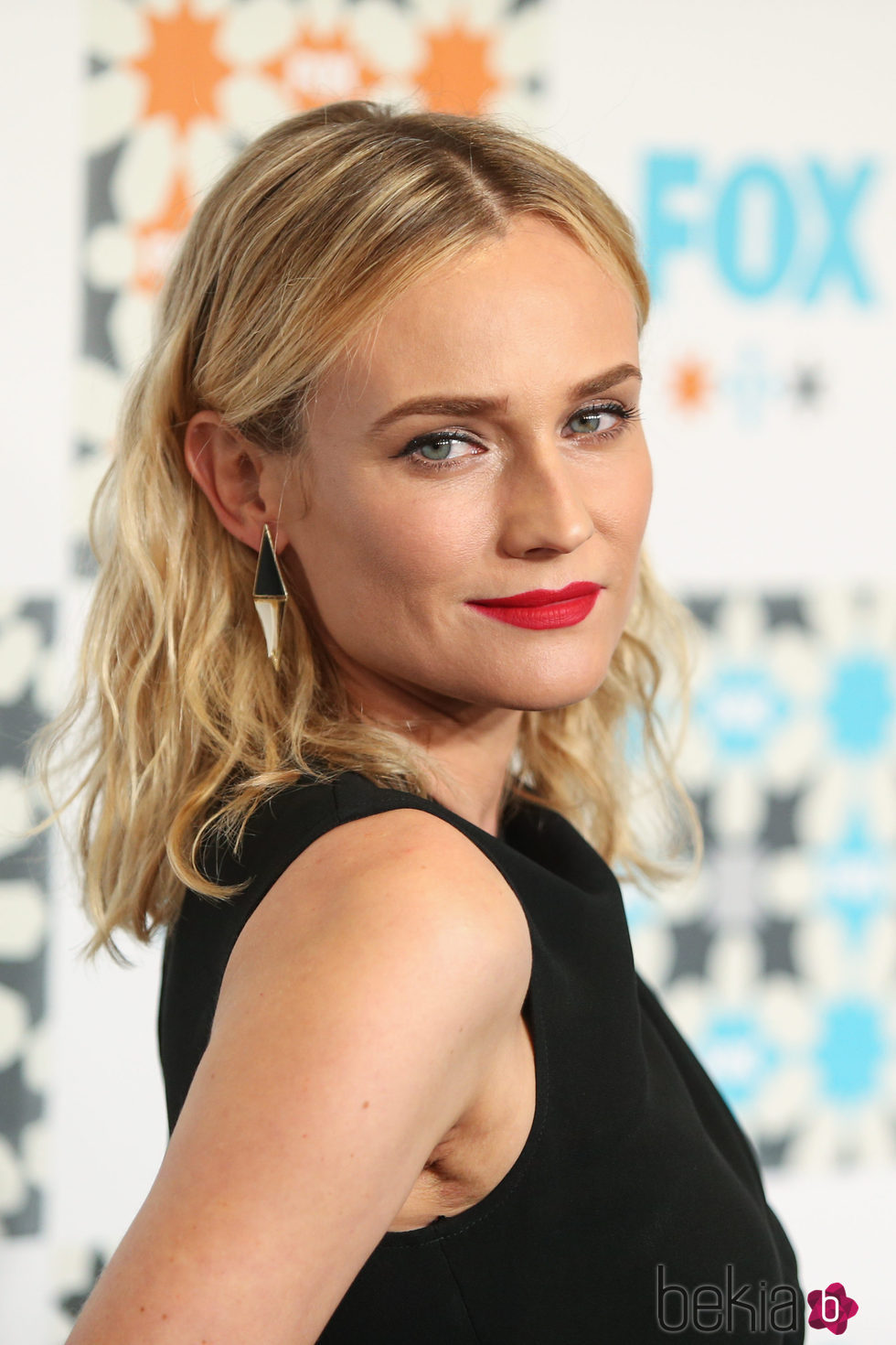 Diane Kruger con beachy waves