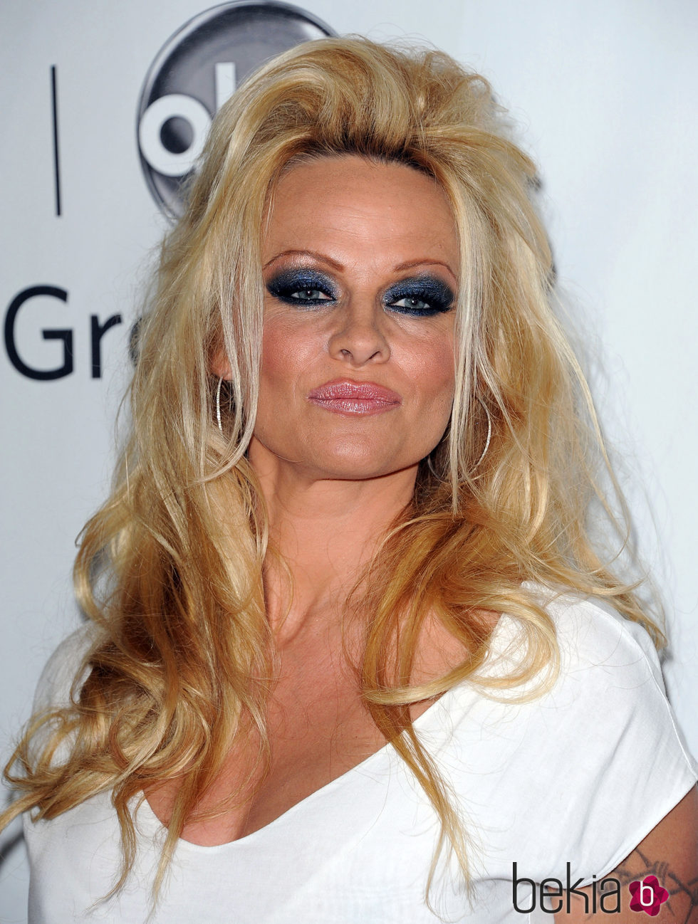 Pamela Anderson en la rueda de prensa de verano de Disney ABC