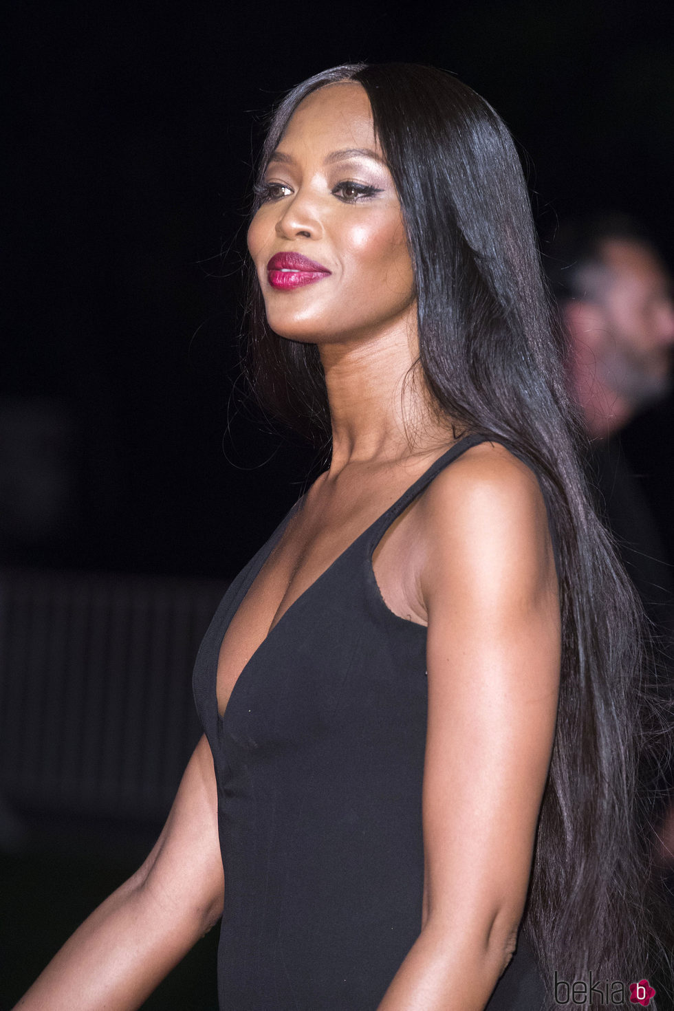 Naomi Campbell con un degradado en los labios