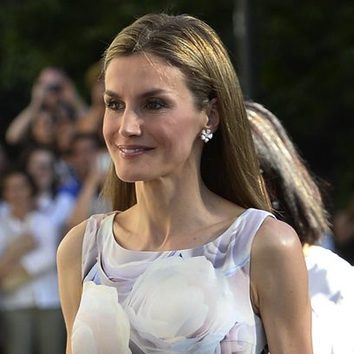 La Reina Letizia, melena al viento