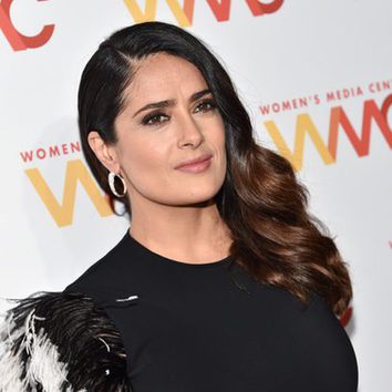 Salma Hayek con unas voluminosas ondas en los premios Women's Media