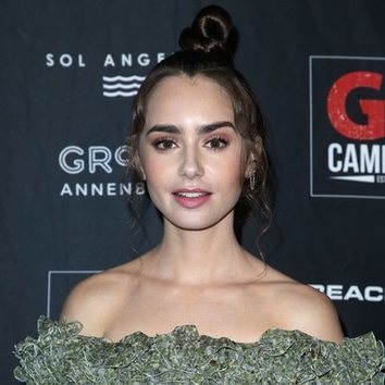 El perfecto recogido de Lily Collins