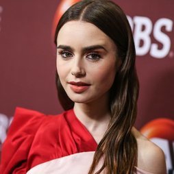 Lilly Collins, natural apostando todo a los brillos